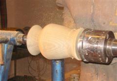 This is a 20 acacia vase in the making
